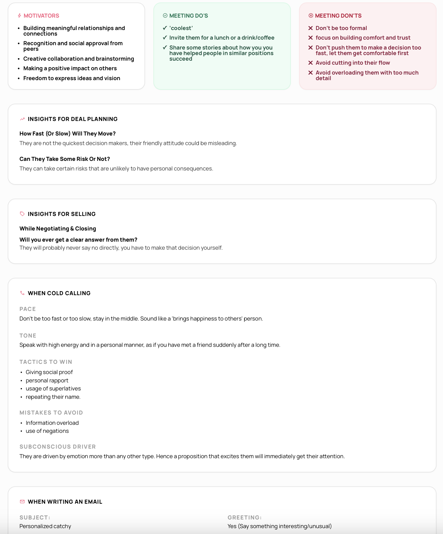 Rethink Engine — Personality Insights